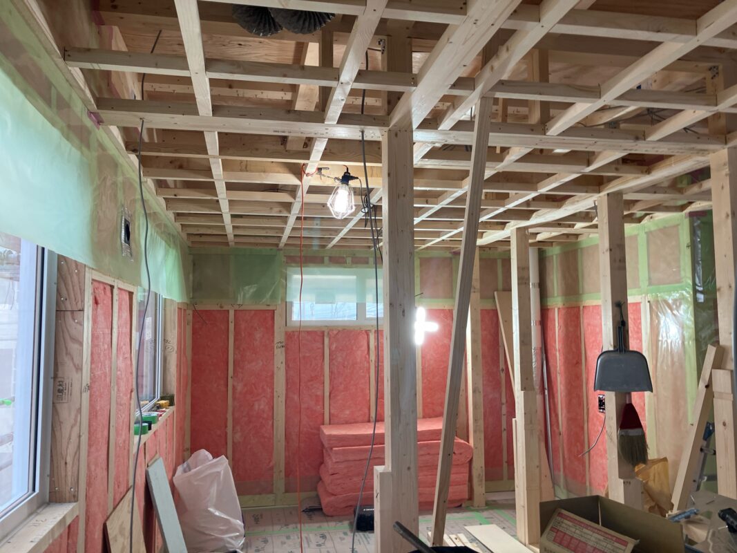 新築現場S様邸⑤　大工工事、設備工事